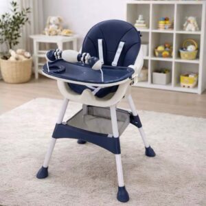Silla de Comer para Bebé Multifuncional con Bandeja y Juguete