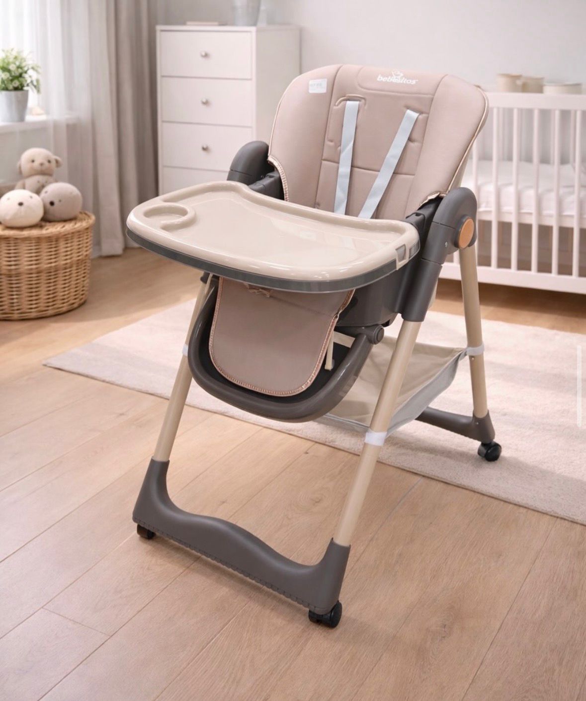Silla de Comer Ajustable y Plegable