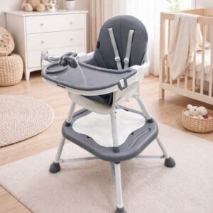 Silla de Comer para Bebé Multifuncional con Bandeja y Mesa de juego