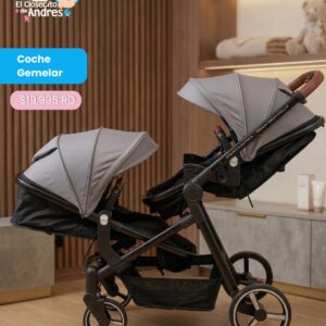 Coche Gemelar Multifuncional – Comodidad y Estilo para tus Dos Pequeños