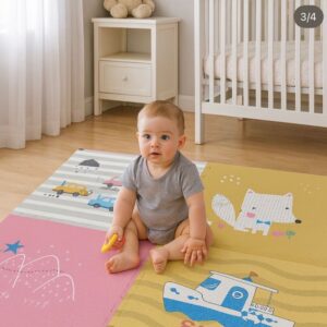 Alfombra de Gateo para Bebé – Comodidad, Seguridad y Diversión